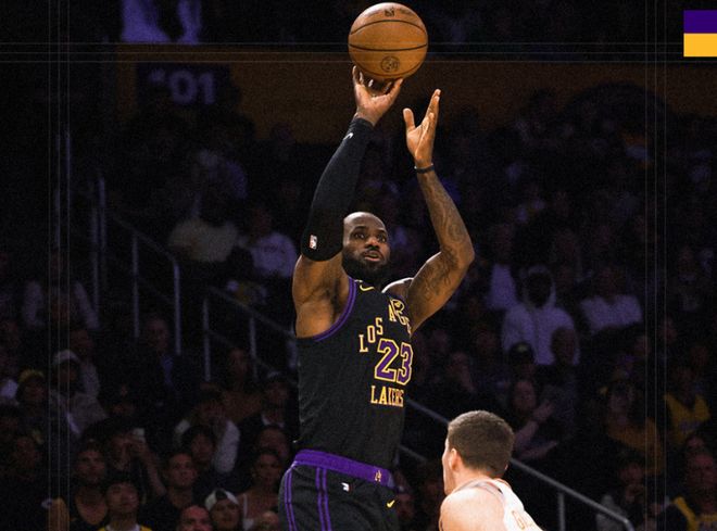 湖人28分大胜太阳 锁定西部前四 詹姆斯创历史助